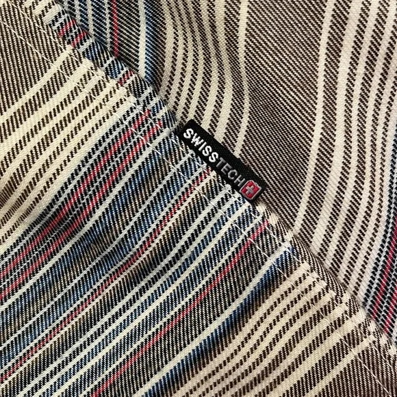 Swisstech Stripped Button Down Shirt- Size Medium - Picture 6 of 6